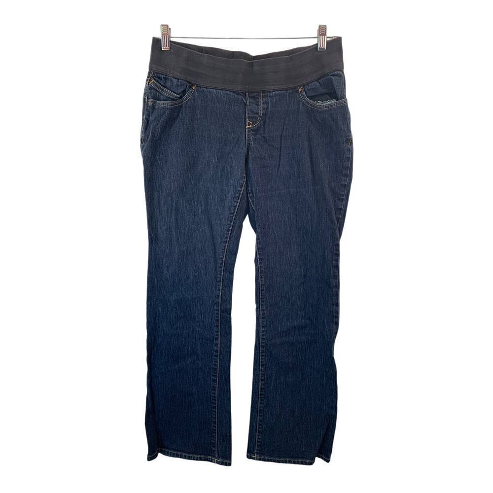 Old Navy Women's Maternity Low Waist Stretch Dark Wash Flair Jeans / Size: 12 R